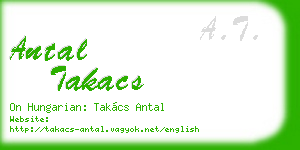 antal takacs business card